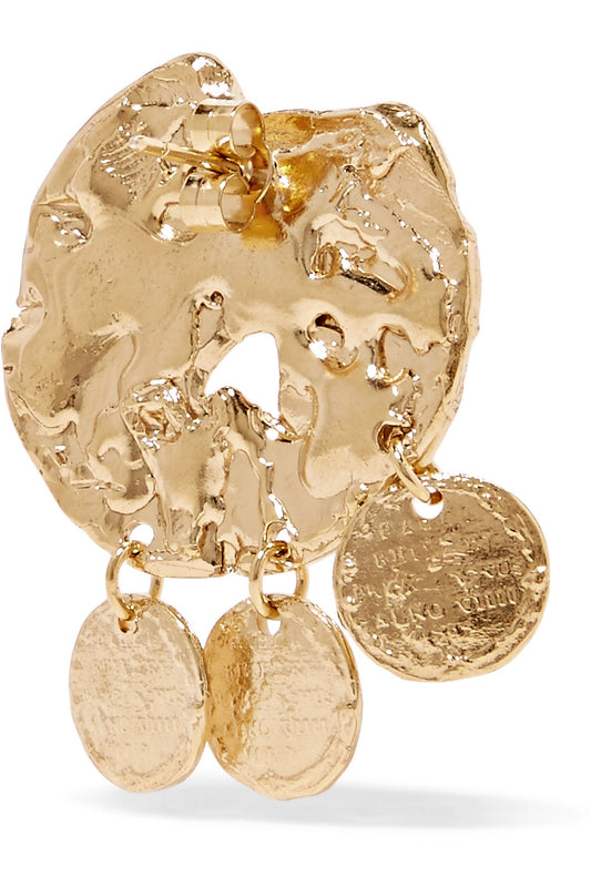 Alighieri Baby Lion Gold Plated Earrings