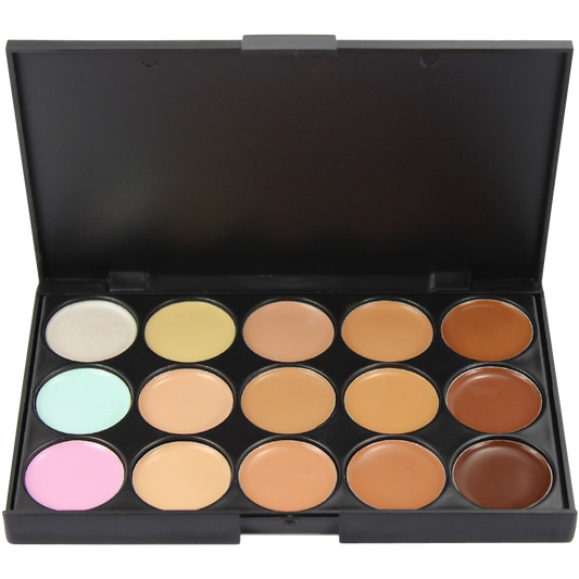 Youngman 15 Colors Professional Concealer Camouflage Makeup Palette Contour Face Contouring Kit